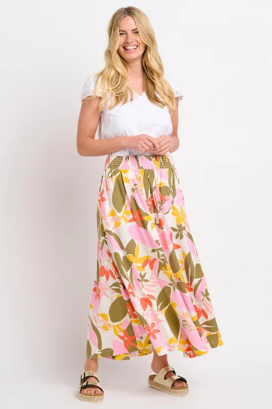 Women's Garments Luxury Comfort Tropical Palm Skirt