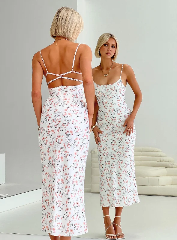 Stylish Clothes For Women Mortica Maxi Dress White / Floral