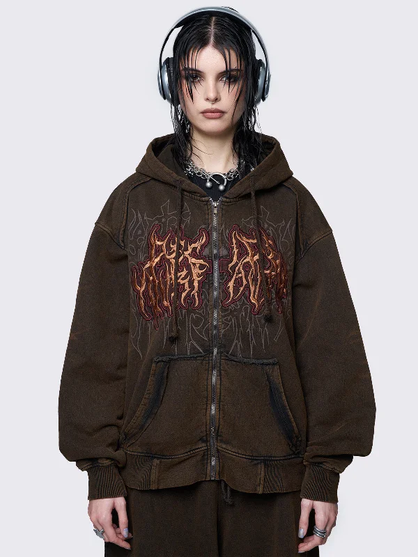 Women's Casual Apparel For Weekends Big Savings On Rustic Countryside Styles Faith Wash Zip Up Hoodie Women's Casual Apparel For Weekends Big Savings On Rustic Countryside Styles Faith Wash Zip Up Hoodie