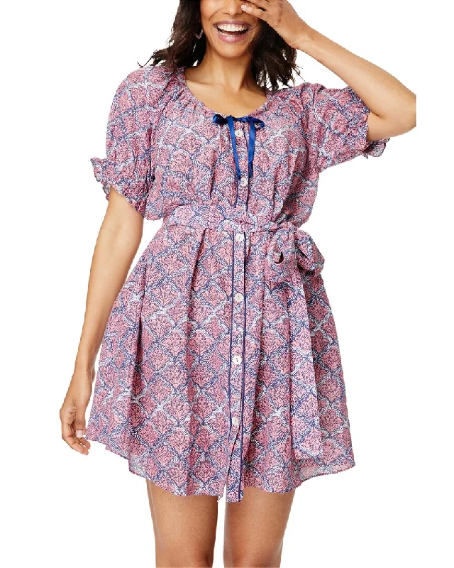 Women's Trendy Casual Clothes Roller Rabbit Jemina Haisley Lounge Silk-Blend Dress