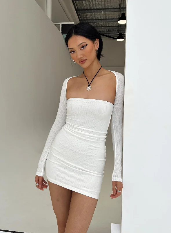 Shop Ladies Clothes Moran Two Piece Bolero Dress White
