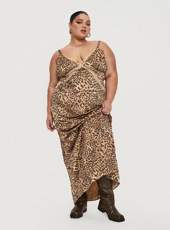 Casual Chic Clothing For Women Sanctuary Maxi Dress Leopard Curve