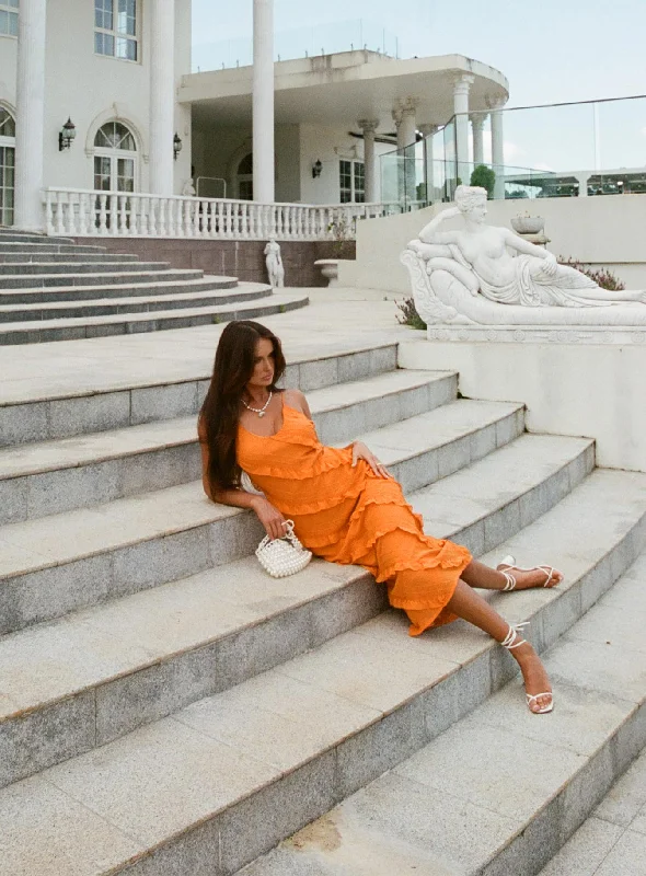 Women's Seasonal Clothing Lars Maxi Dress Orange