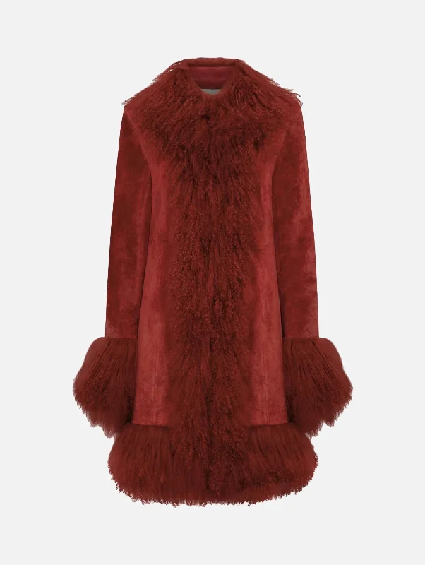 Women's Clothing Sets End Of Season Sale Lulu Coat in Cherry Red