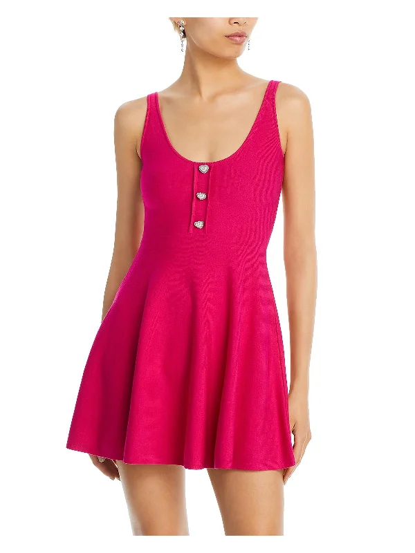 Clothes Women Womens Knit Viscose Fit & Flare Dress