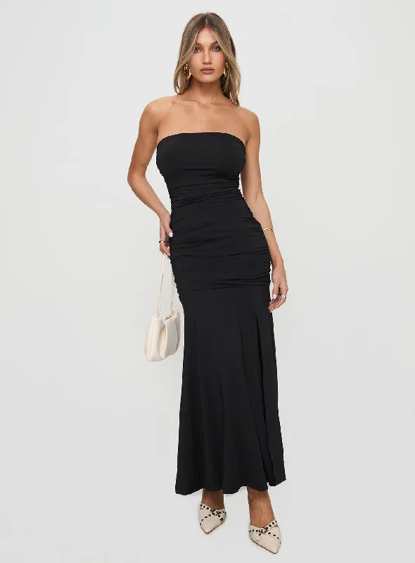 Clothing Sale Caymus Strapless Maxi Dress Black