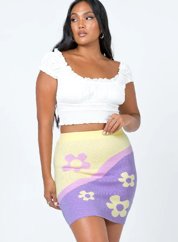 Women's Athletic Garments Feminine Elegance Lucid Dreams Mini Skirt Multi