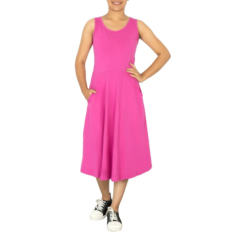 Free Spirited Fashion pH4 Sleeveless Fit & Flare Dress