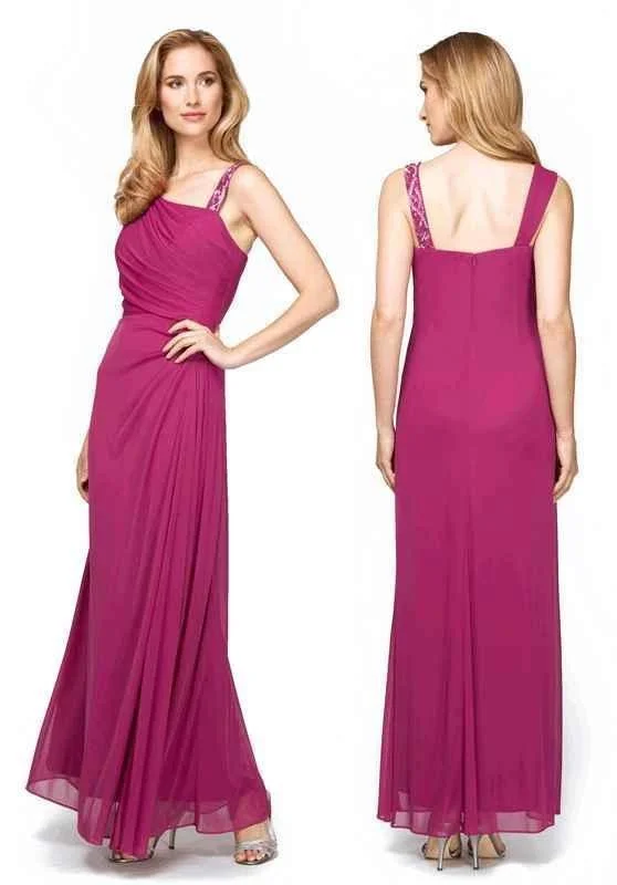 Women's Workout Garments Comfort Centric Apparel Alex Evenings - Sleeveless Side Draped Chiffon Dress 132755SC Women's Workout Garments Comfort Centric Apparel Alex Evenings - Sleeveless Side Draped Chiffon Dress 132755SC