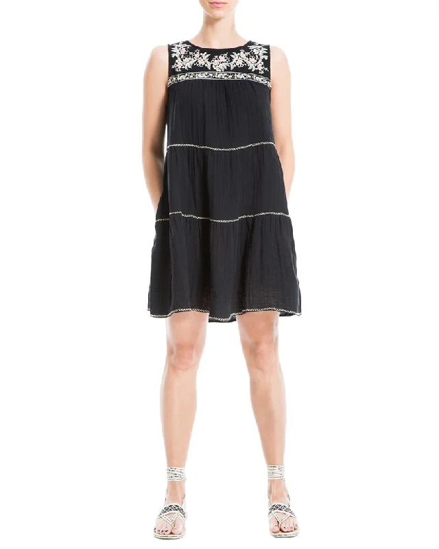 Free Spirited Fashion Max Studio Embroidered Short Dress