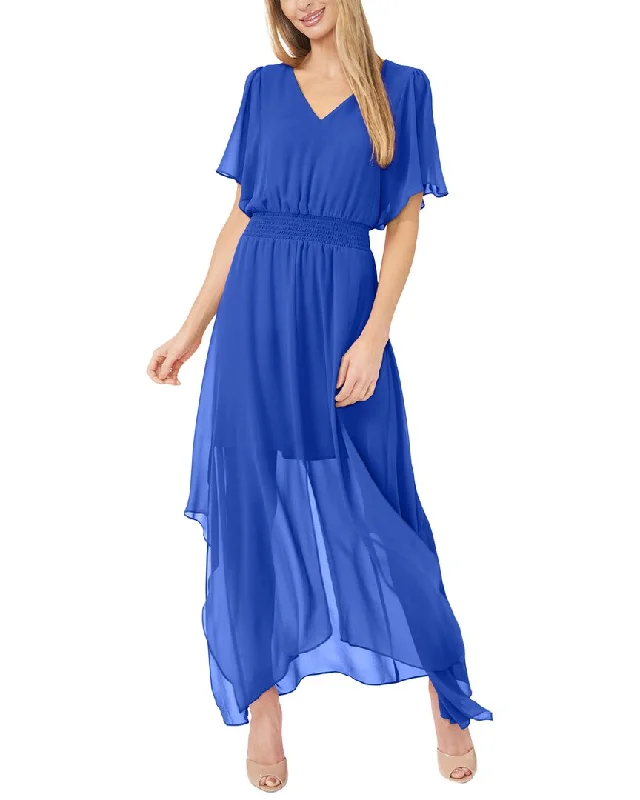 Women's Outfit Cece Smocked Waist Flutter Sleeve Dress