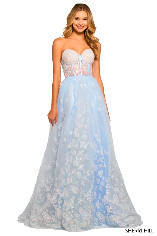 Chic Trend Collection Sherri Hill 55310 Dresses Flowy Fabric