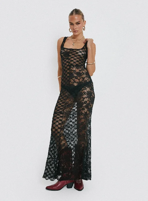 Casual Fashion Trends for Women Zhara Lace Dress Black
