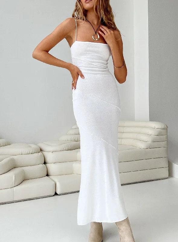 Women's High-Fashion Clothes Andros Maxi Dress White