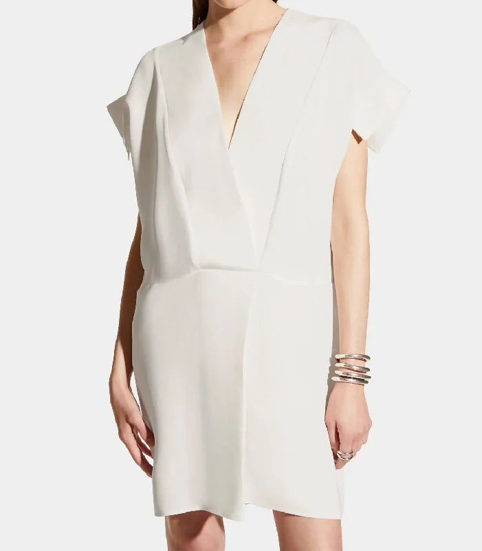 Modern Women's Apparel Gabrielle Dress In White Sand