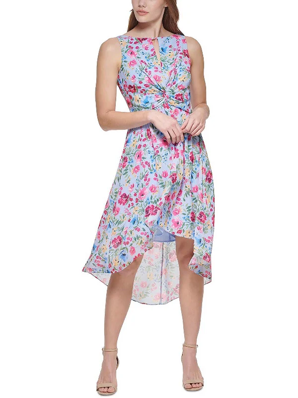 Bundle Offer Womens Gathered Hi Low Fit & Flare Dress