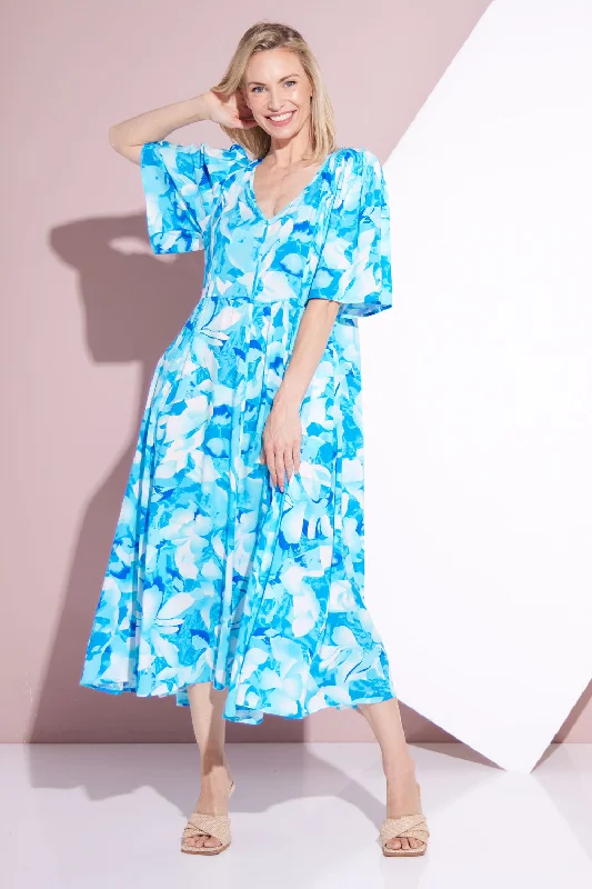 Clothing Sales Sherine Dress - Azure Print