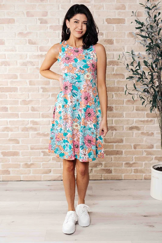High-Quality Women's Fashion Dresses Summer Garden Sleeveless Swing Dress