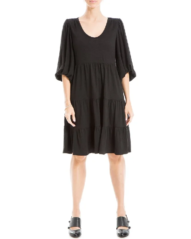 Chic Casual Style Max Studio Elbow Sleeve Dress