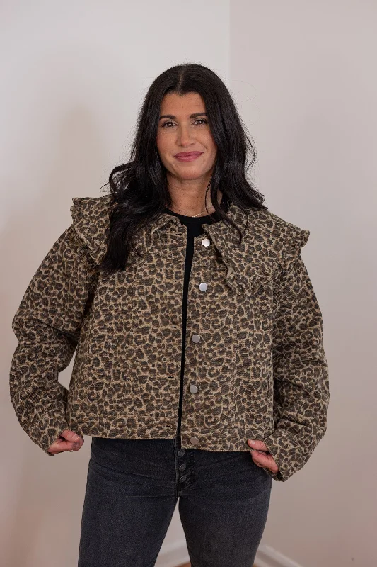Women's Trendy Casual Clothes Fashion Essentials Untamed Spirit Leopard Print Jacket Women's Trendy Casual Clothes Fashion Essentials Untamed Spirit Leopard Print Jacket