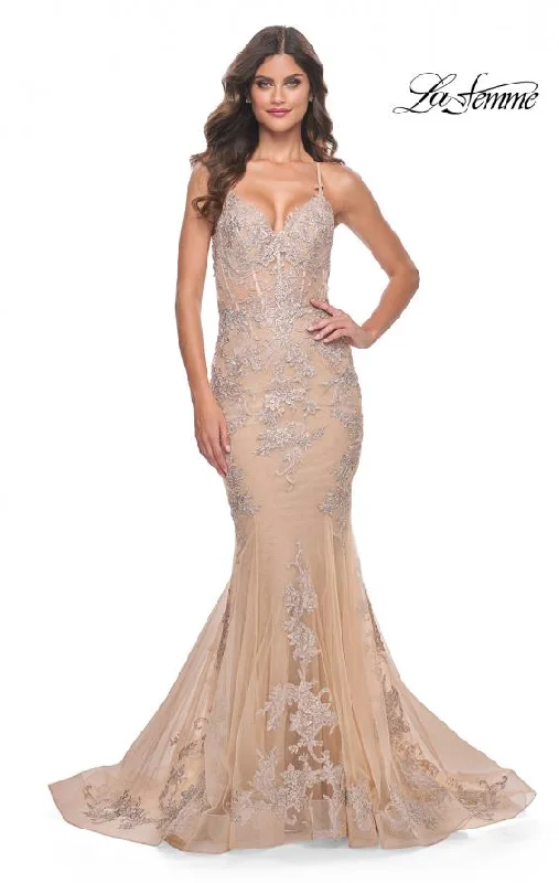 Break Fashion Norms La Femme 30716 Dresses Big Savings On Rustic Countryside Styles
