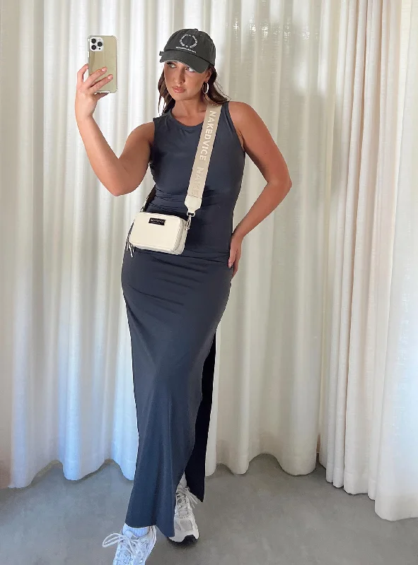 Women's Fashion Clothing Bena Maxi Dress Slate