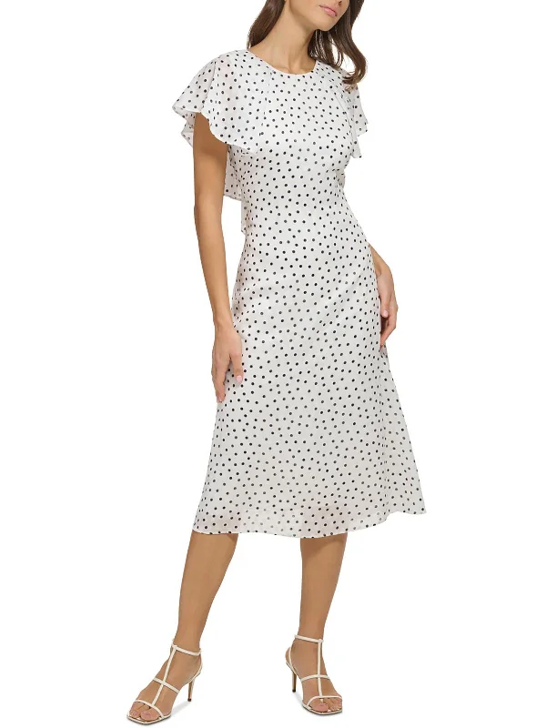 Women's Outerwear Garments Womens Party Knee-Length Fit & Flare Dress
