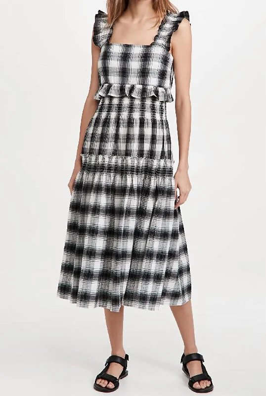 Women's Workout Garments Dime Store Cowboy Dress In Black/White