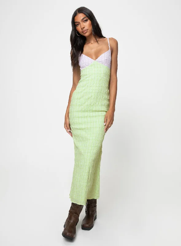 Women's Athletic Garments Sunni Maxi Dress Green