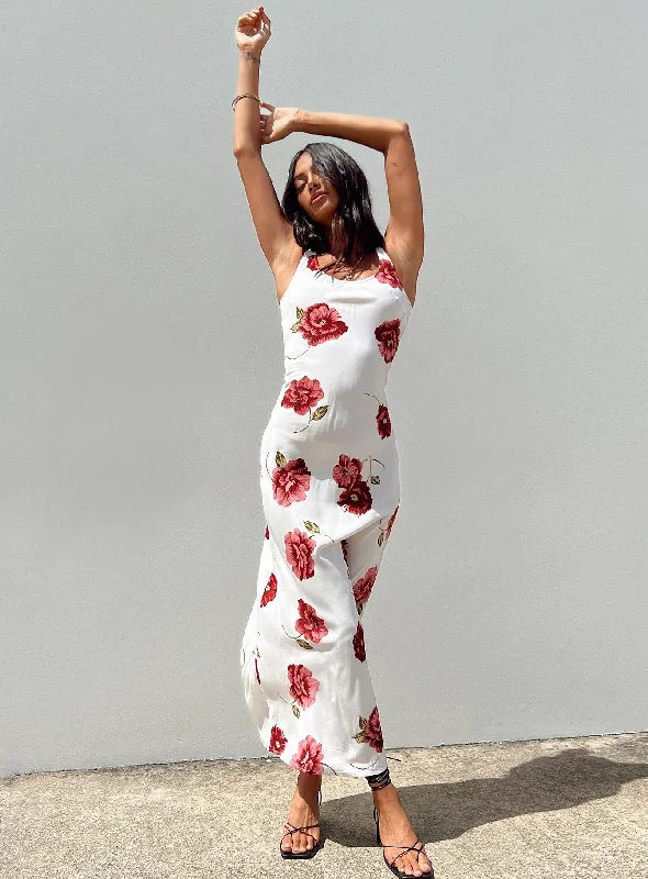 Casual Clothing for Women Malina Maxi Dress Red Multi