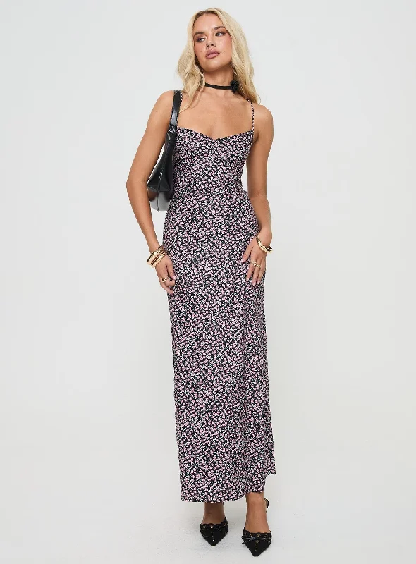 Flash Sale Clothing Laurent Maxi Dress Black Floral