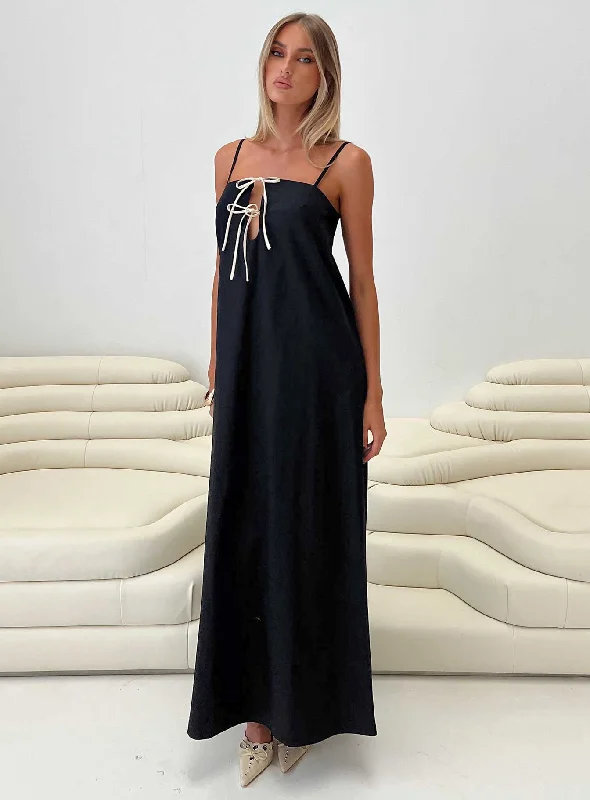 Women's Clothing Sets Belong Together Maxi Dress Black