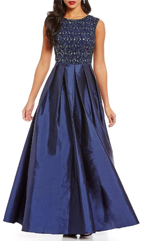 Plus-Size Women's Garments Chic & Cozy Collection Aidan Mattox - 54471390SC Sleeveless Beaded Bodice Long Dress