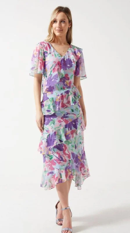 Sporty Streetwear ARIANE RUFFLE DRESS