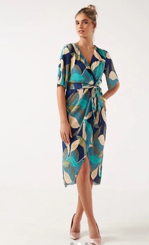 Premium Style DANI DRESS BLUE/GREEN